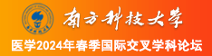 插入逼逼南方科技大学医学2024年春季国际交叉学科论坛